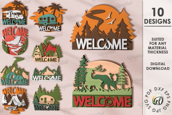3D Camping Travel Wall Decors Bundle: A Creative Solution for Modern Designers