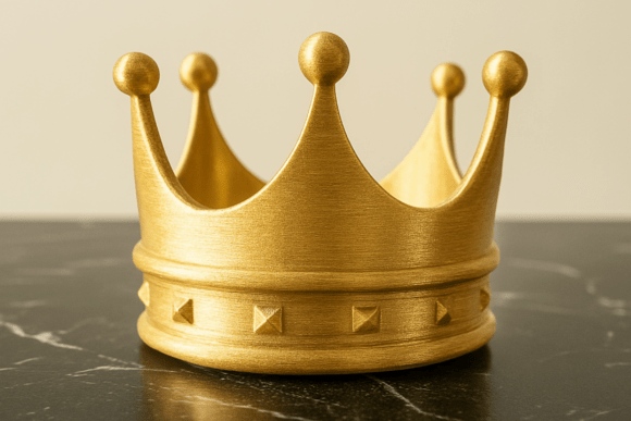 3D Crown, Gold Crown: A Regal Touch for Every Occasion