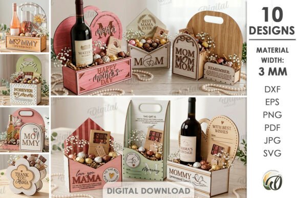 3D Mother’s Day Gift Boxes Bundle Laser: A Creative Solution for Unique Presents