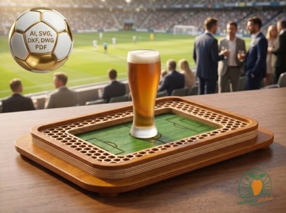 3D Multilayered Soccer Tray Laser Cut: A Strategic Tool for Creative and Professional Expression