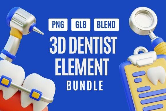 3D Tooth and Dentist Tools Collection: Enhancing Visual Communication in Dental Design