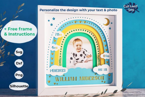 Baby Birth Stats 3D Shadow Bow: A Creative Way to Celebrate New Life