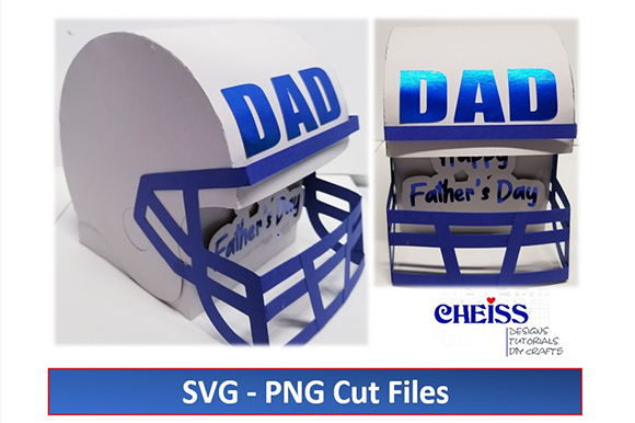 Father's Day Helmet Gift Box 3D DAD