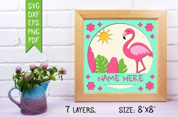 Summer Monogram 3D Paper Cut File for Creative Crafting