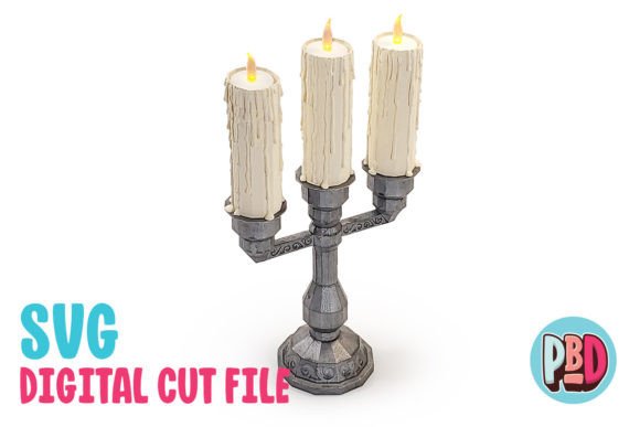Tea Light Candelabra 3D Papercraft: A Unique Approach to Holiday Decor