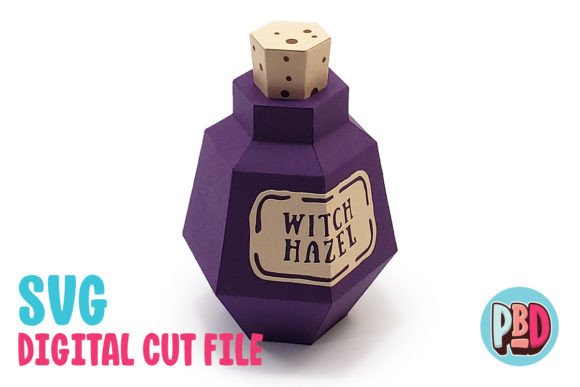 Witch Hazel Potion 3D Papercraft